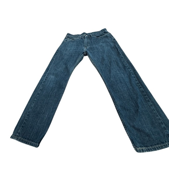 Levi’s 505 Men’s Denim Jeans Size 34 X 30 Regular Fit Medium Wash Zipper Rivets - Picture 5 of 7